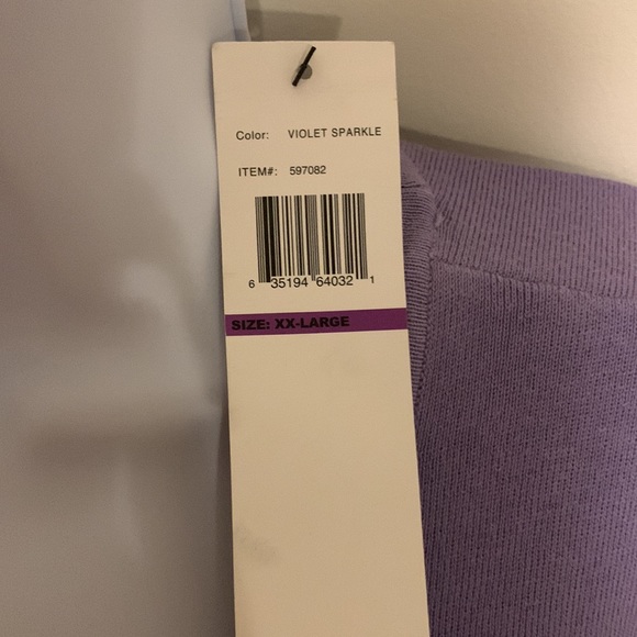 NWT Spring & Mercer Violet Sweater Tank in XXL - Picture 7 of 7